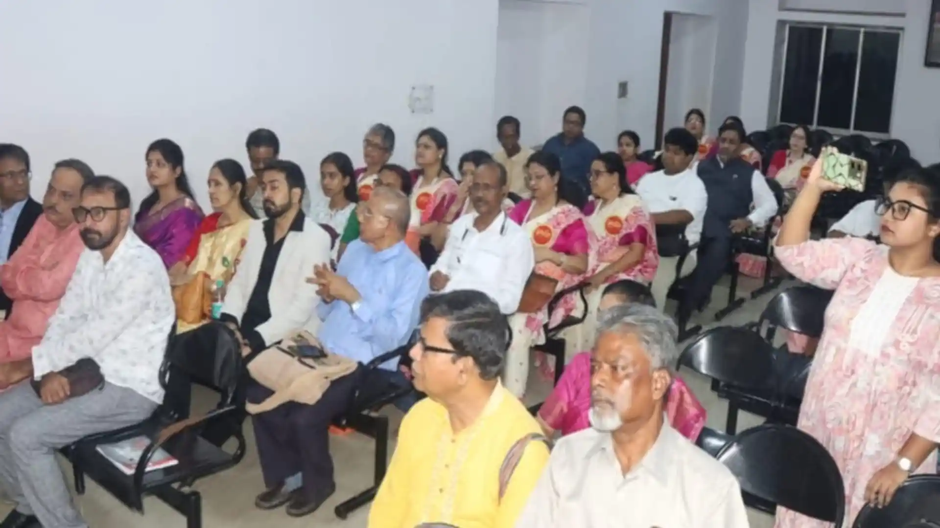 Audience of teachers and guests at the award ceremony