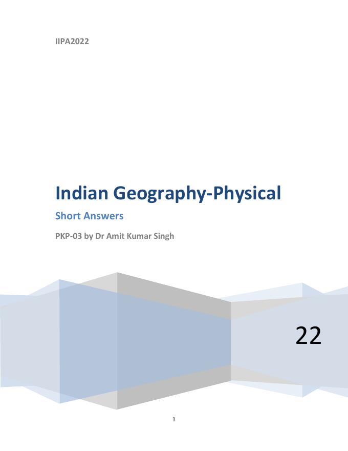 Geography of India cover preview